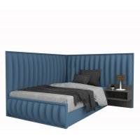 Pat Tapitat de Colt DIVINO 140 ST fara noptiere, Aura 12